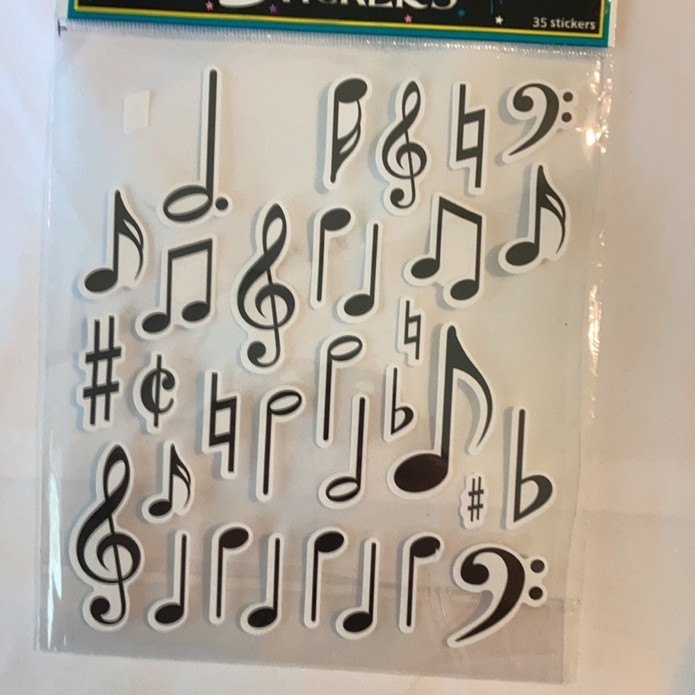 Nicole  music stickers  used 32 only
